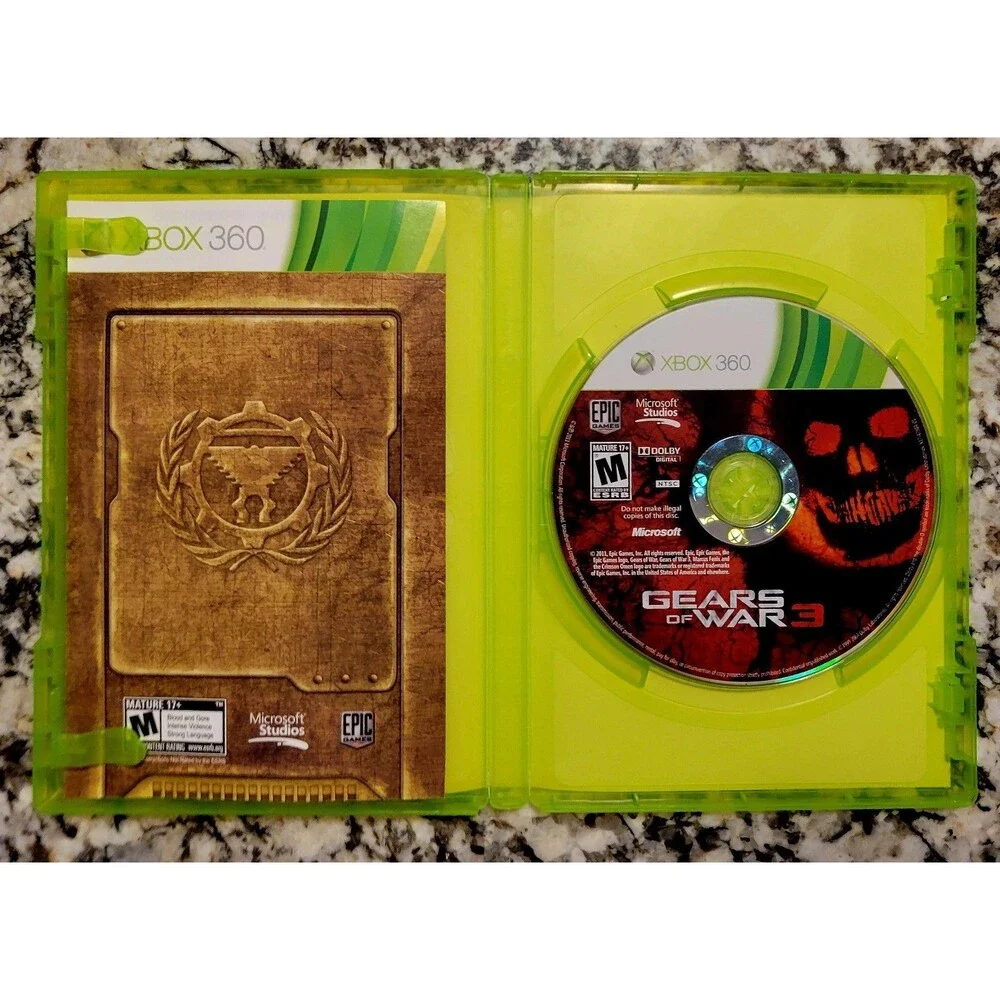 Gears of War 3 (Xbox 360),TESTED & WORKING, No Manual, ICONIC, FAST SHIPPING